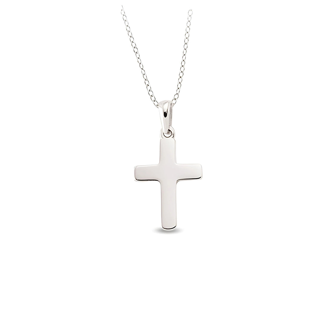 Kette und Kreuzanhänger aus Silber