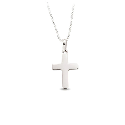 Kette und Kreuzanhänger aus Silber