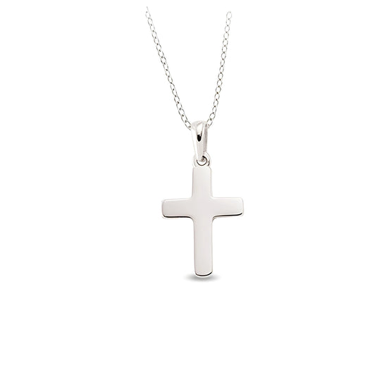 Kette und Kreuzanhänger aus Silber