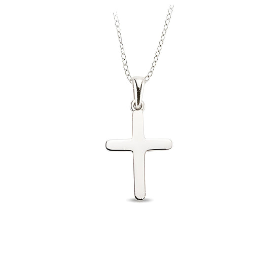 Silber Kreuzanhänger und Kette