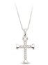 Silberner Kreuzanhänger mit Kette