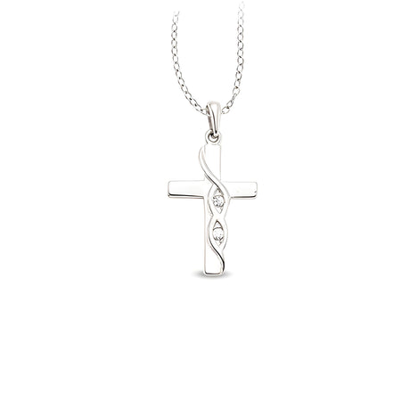 Zirkonia Silberkette mit Anhänger