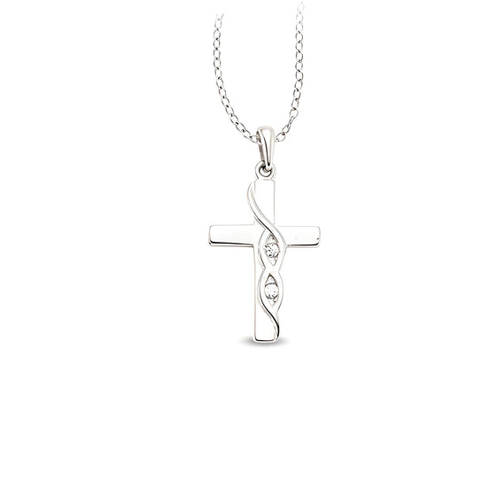 Zirkonia Silberkette mit Anhänger