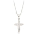 Zirkonia Kreuz Anhänger mit Kette