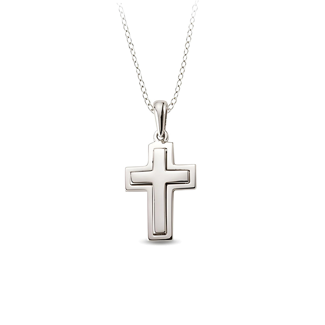 Edler Kreuzanhänger mit Silberkette