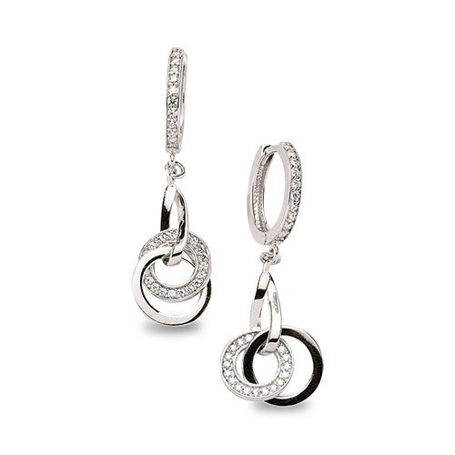 Ohrhaenger aus Silber Zirkonia weiss