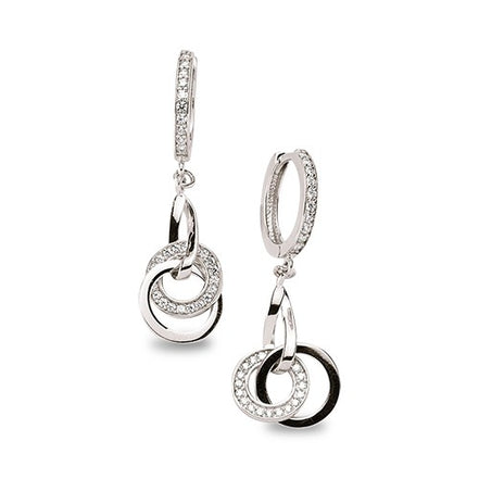 Ohrhaenger aus Silber Zirkonia weiss