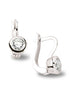 Creolen aus Silber Zirkonia weiss