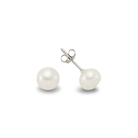 Klassische Perlenstecker aus Silber