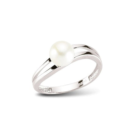 Silberring mit Süßwasserzuchtperle