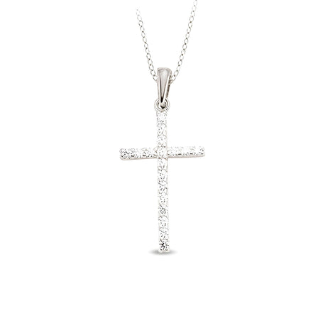 Zirkonia Kreuz Schmuck 925 Silber