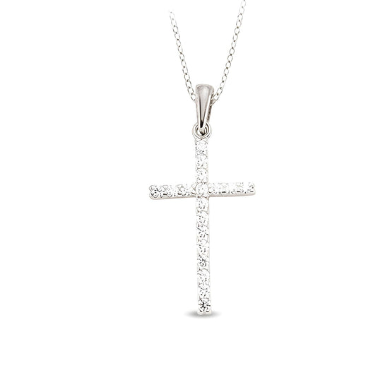 Zirkonia Kreuz Schmuck 925 Silber