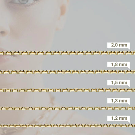 Ankerkette Damen 585 Gelbgold