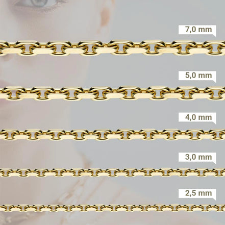 Ankerkette Damen 585 Gelbgold