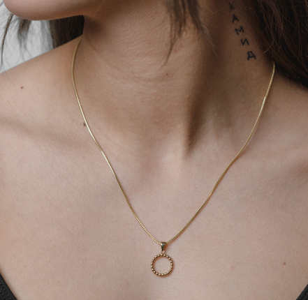 Bingokette 585 Gelbgold massiv - Nahaufnahme - Echtschmuck