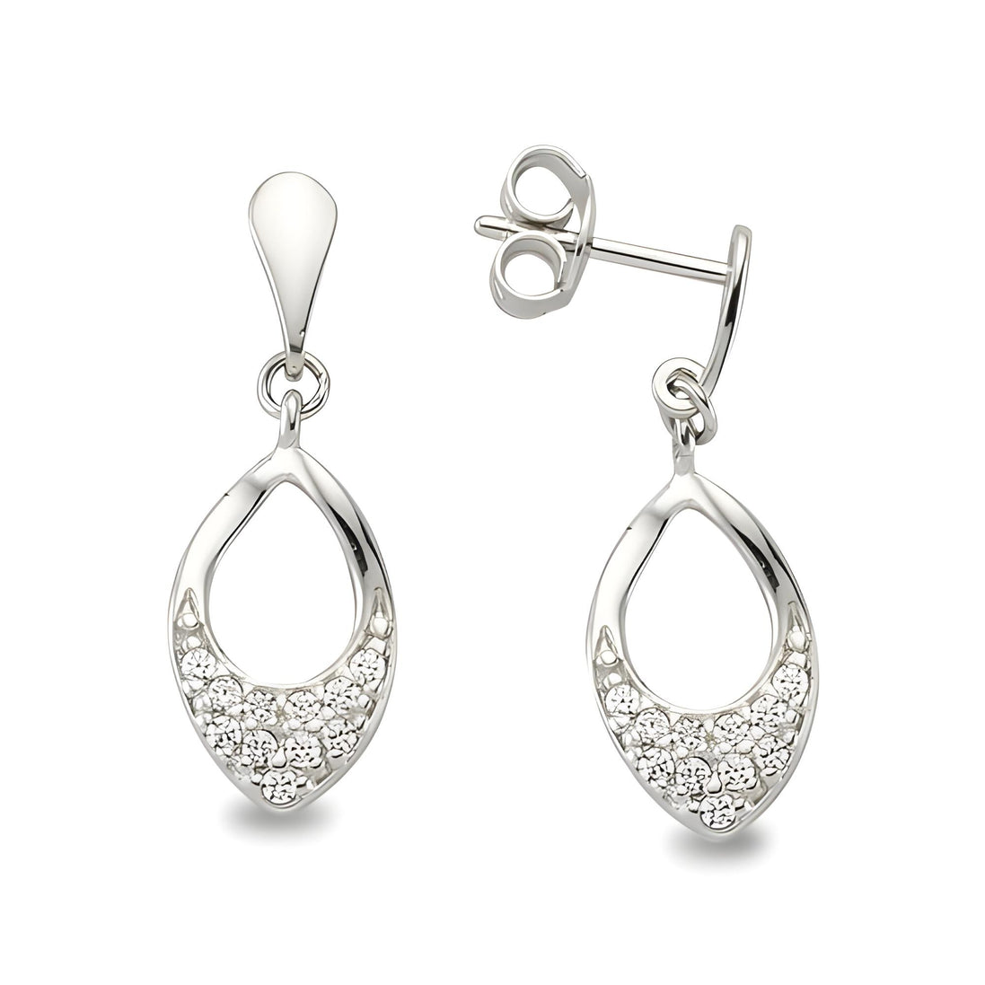 Damen Ohrstecker Silber Zirkonia Ohrschmuck