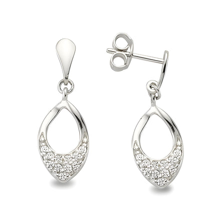 Damen Ohrstecker Silber Zirkonia Ohrschmuck