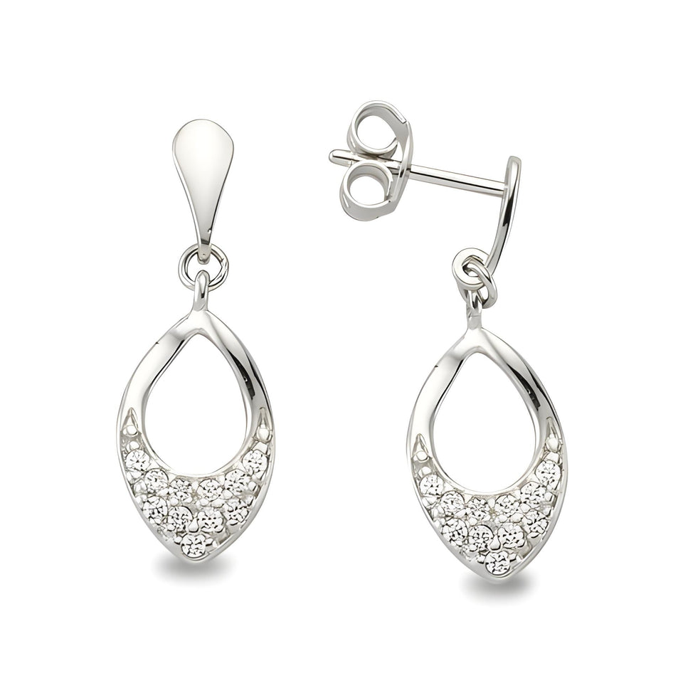 Damen Ohrstecker Silber Zirkonia Ohrschmuck