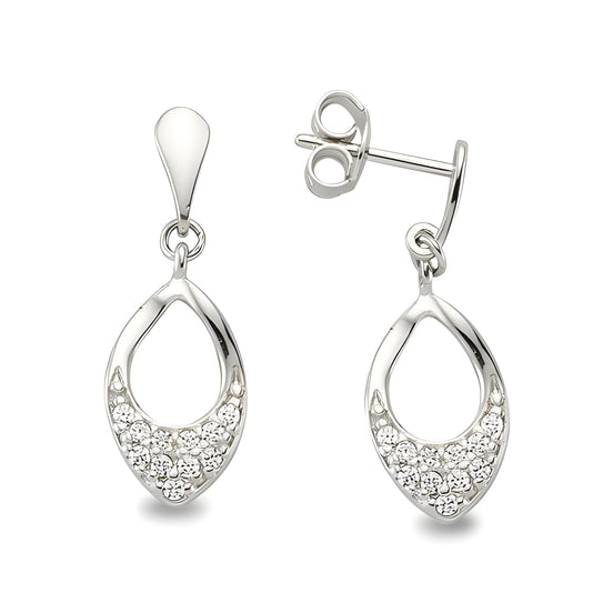 Damen Ohrstecker Silber Zirkonia Ohrschmuck