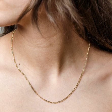 Figarokette 585 Gelbgold