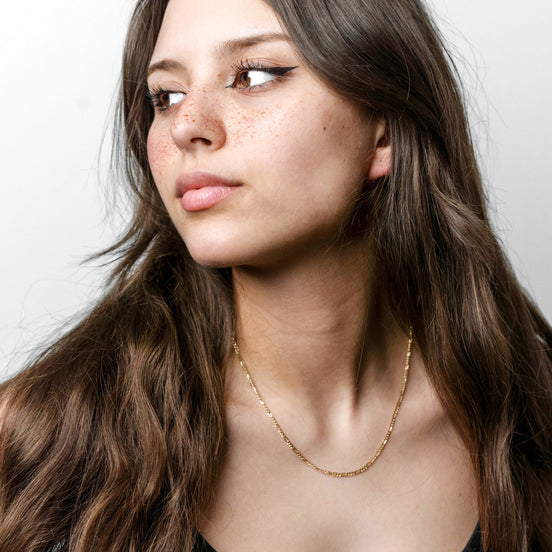 Figarokette 585 Gelbgold