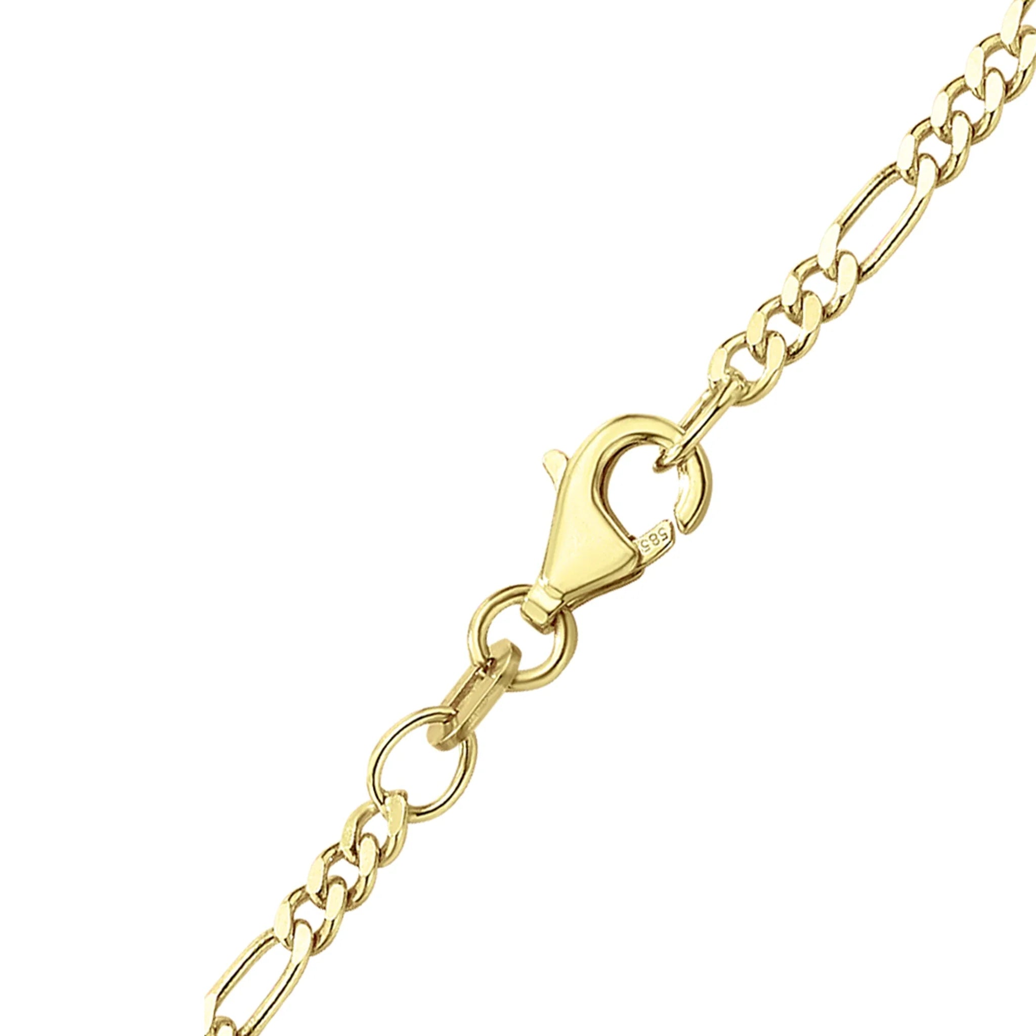 Figarokette Herren 585 Gelbgold