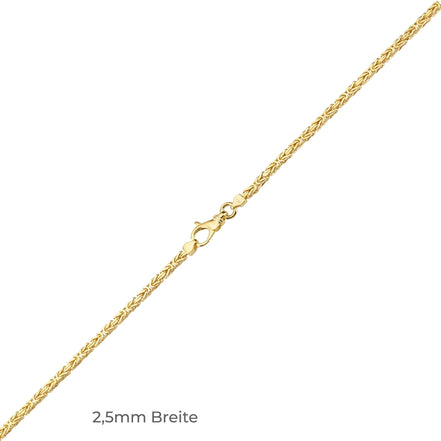 Königskette Damen 585 Gelbgold