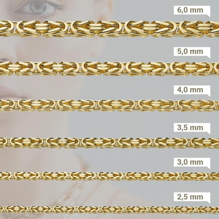 Königskette Herren 585 Gelbgold - Kette aus 585er Gelbgold, Ansicht 6 - Echtschmuck