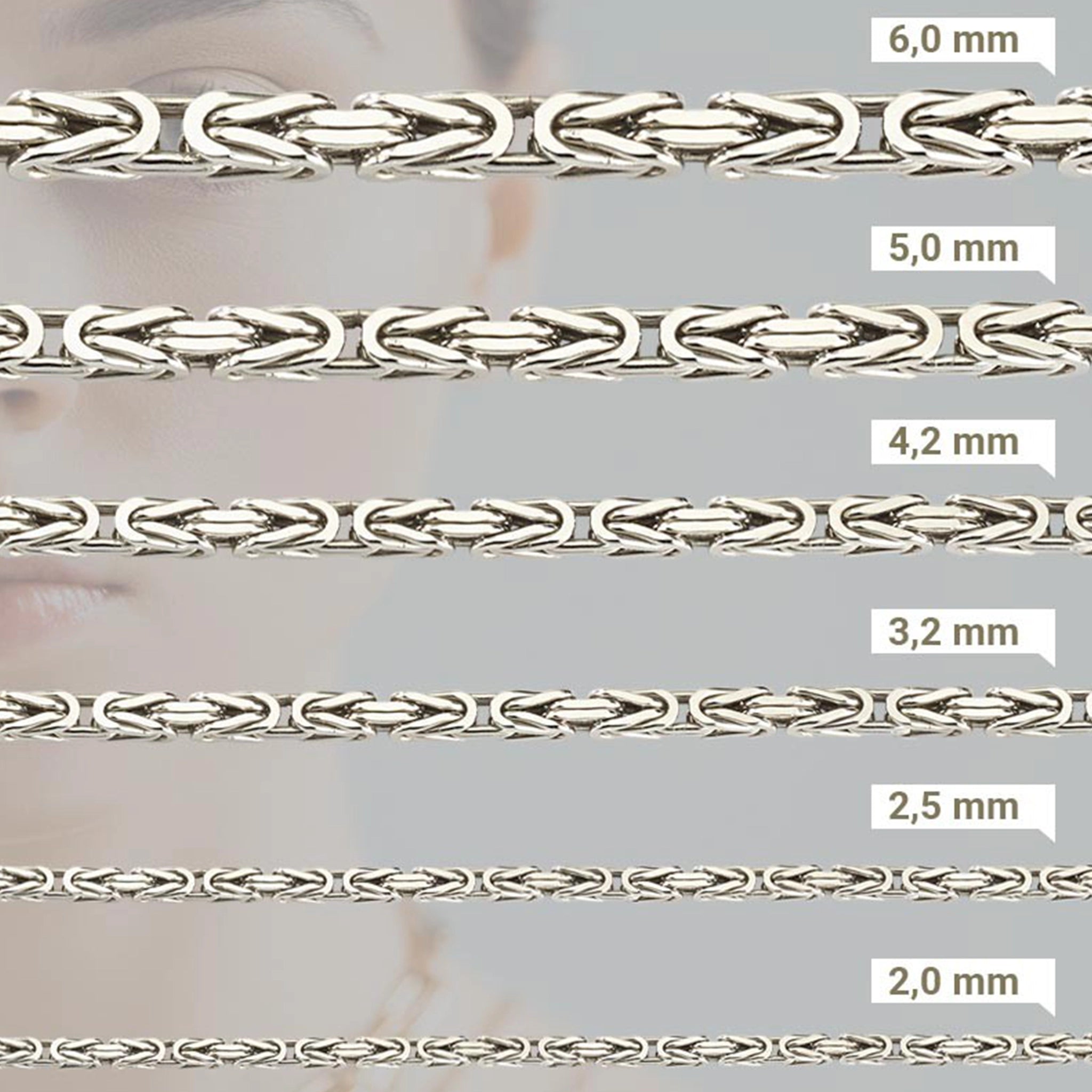 Königskettenarmband aus 925 Silber