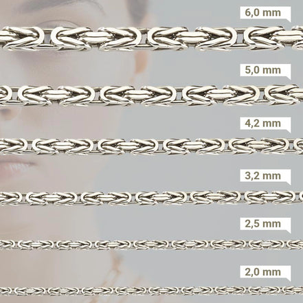 Königskettenarmband aus 925 Silber