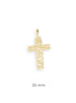 Kreuz Goldanhänger im Nugget-Style