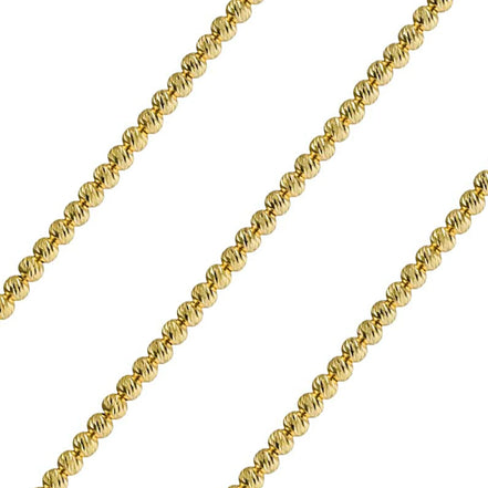 Kugelkette Damen 585 Gelbgold