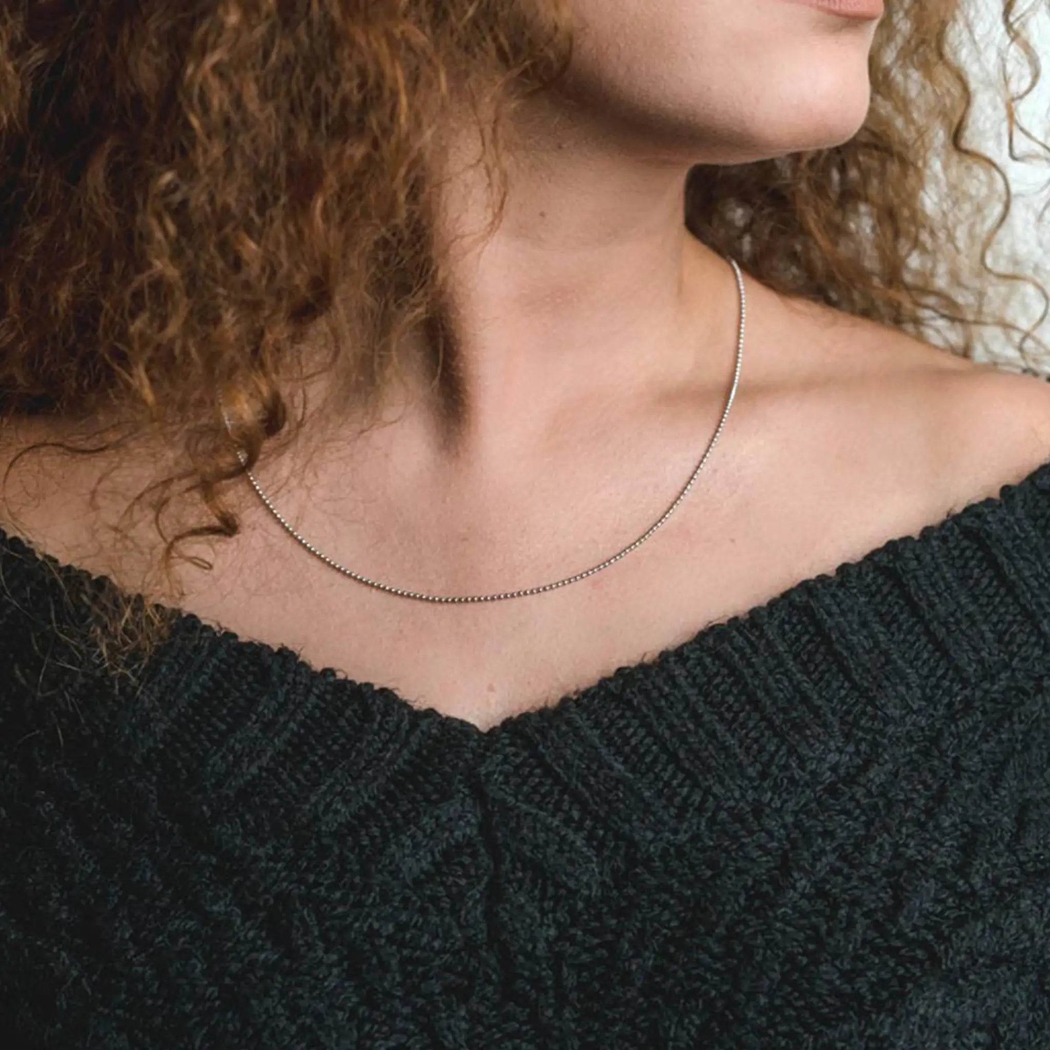 Kugelkette aus 925 Silber