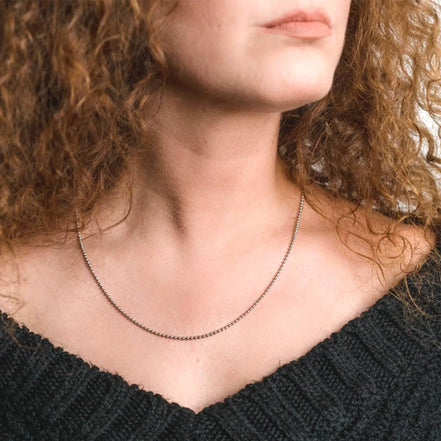 Kugelkette aus 925 Silber