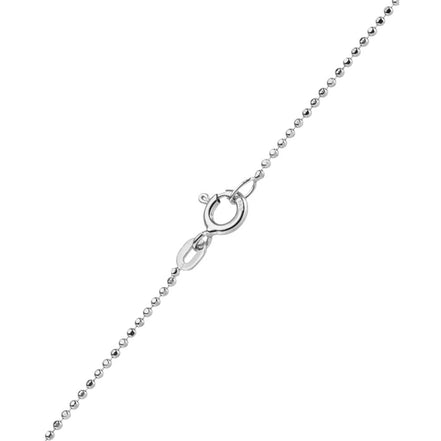 Kugelkette Herren 585 Weißgold