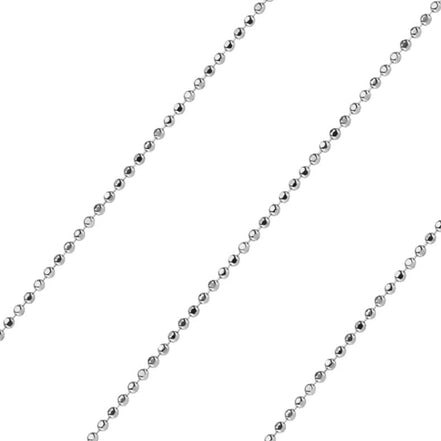 Kugelkette Damen 585 Weißgold