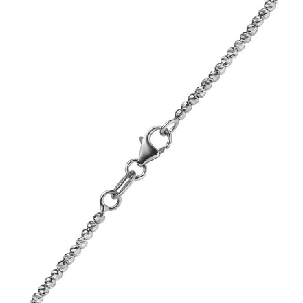 Kugelkette Damen 585 Weißgold