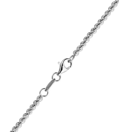 Kugelkette Damen 585 Weißgold