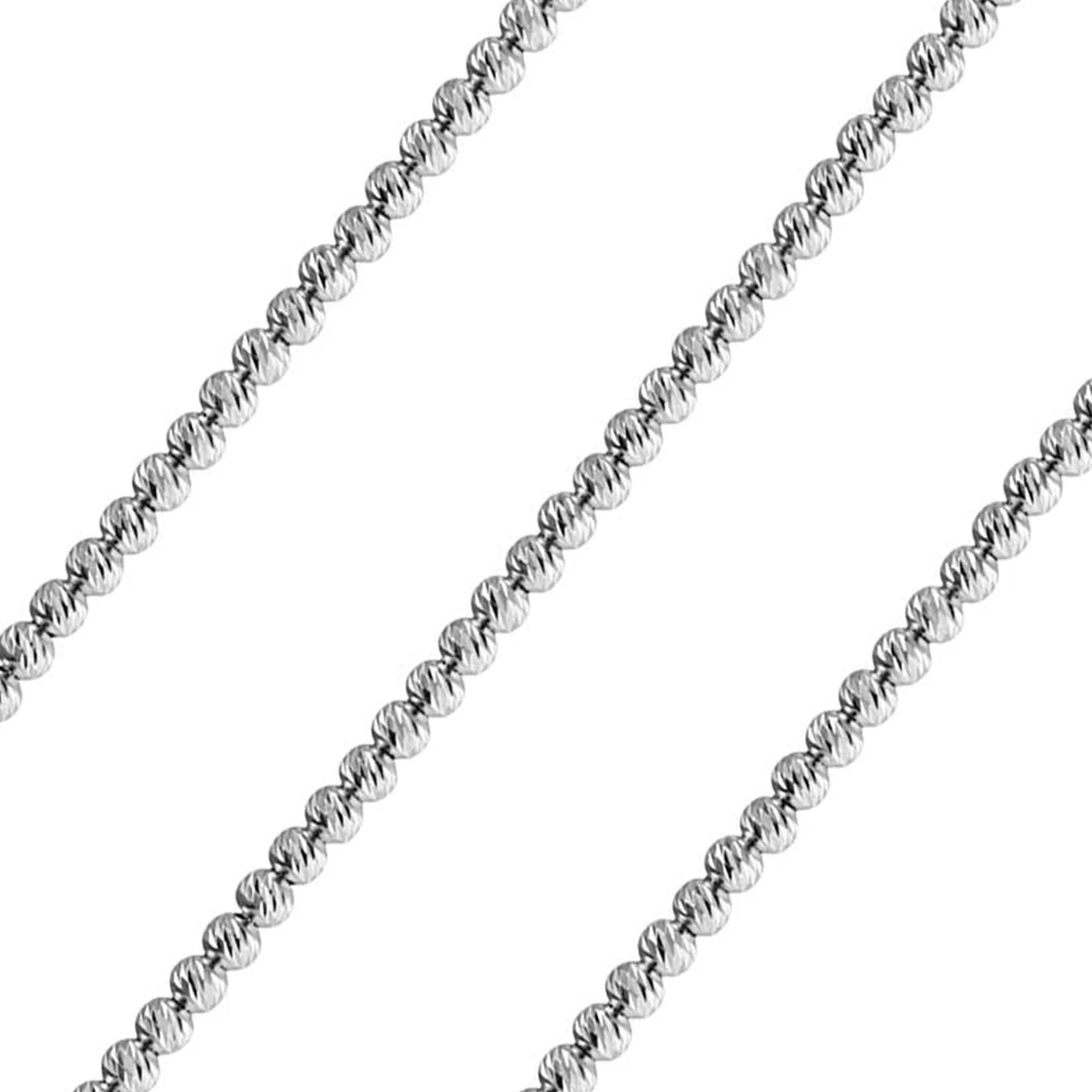 Kugelkette Damen 585 Weißgold