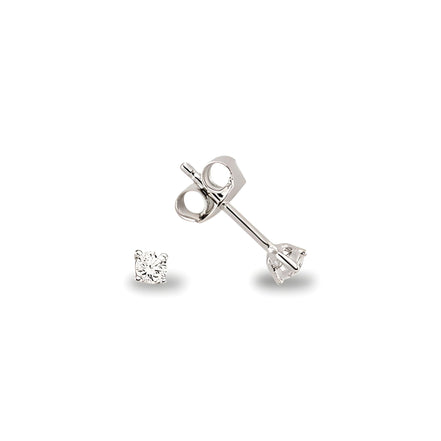 Ohrstecker aus Silber Zirkonia weiß