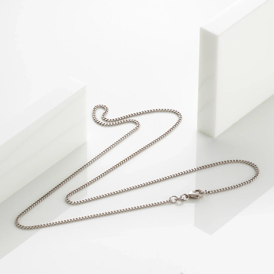 Panzerkette Herren 585 Weißgold