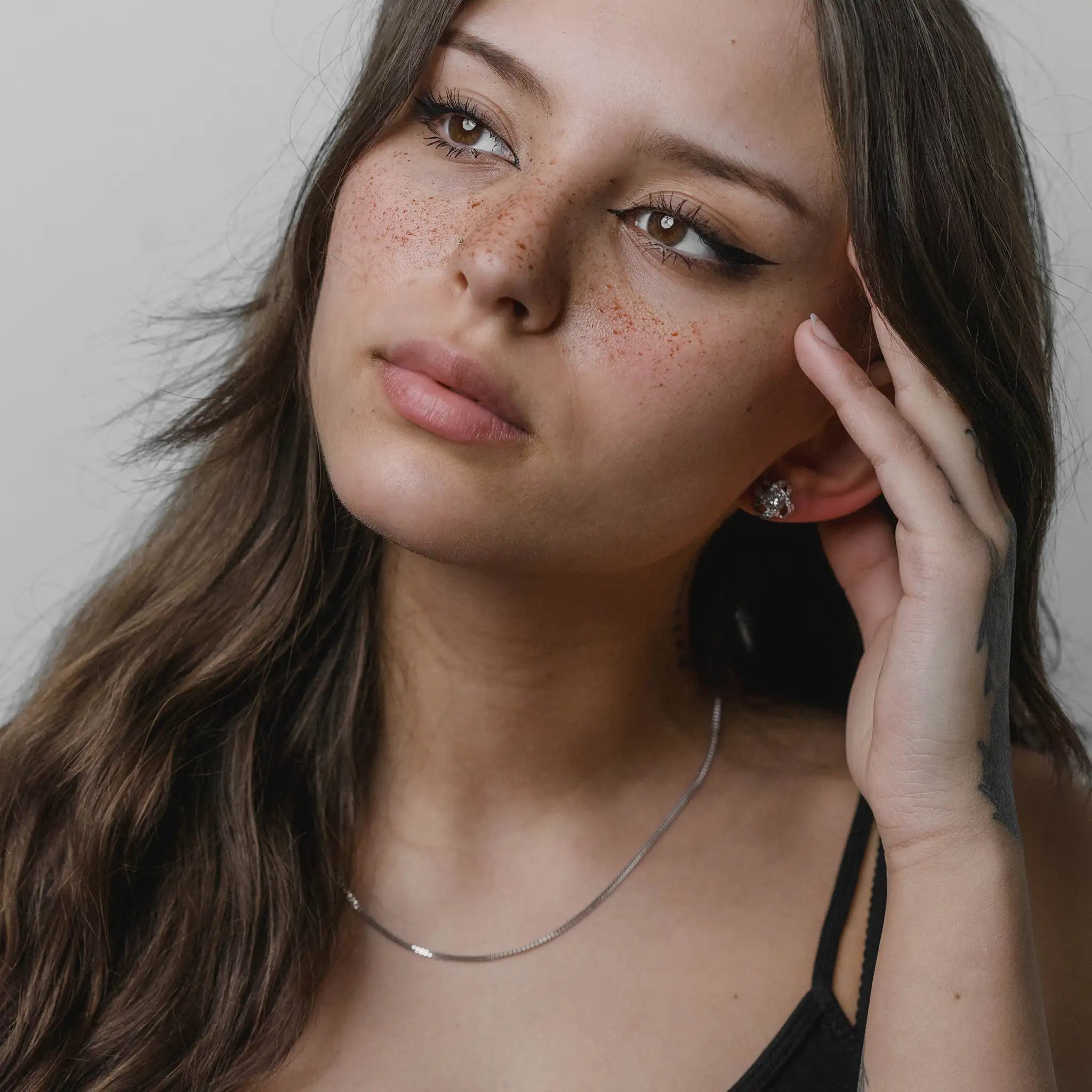 Panzerkette 585 Weißgold