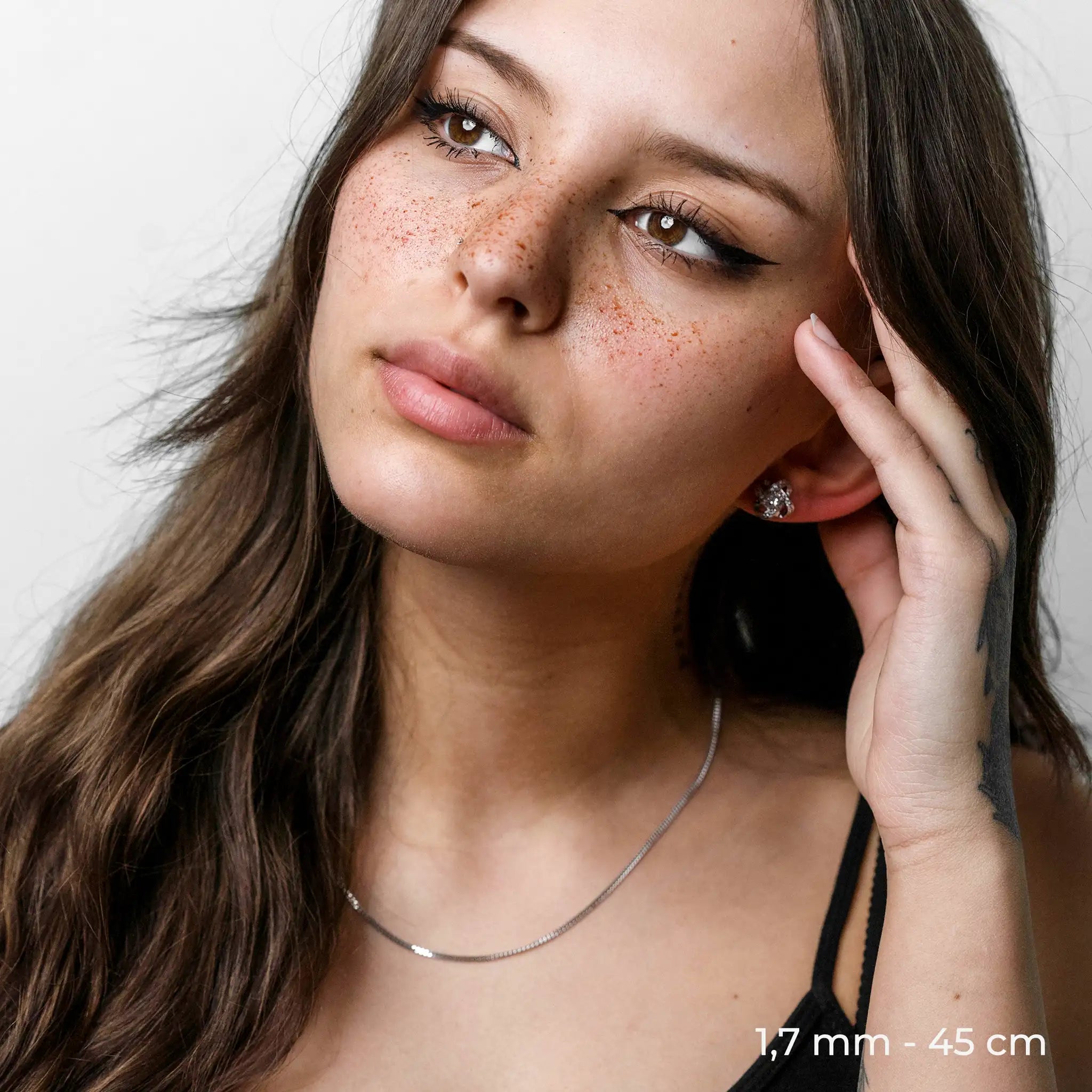 Panzerkette 585 Weißgold