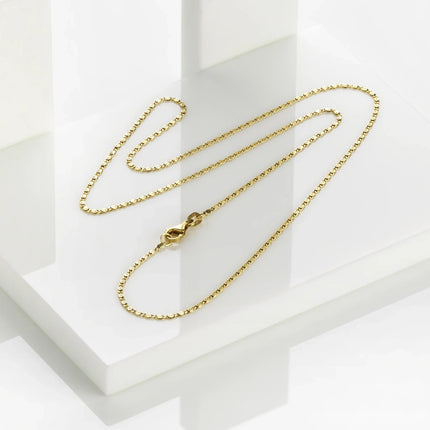 S-Panzerkette Herren 585 Gelbgold 1,3mm - Kette aus 585er Gelbgold, Produktansicht - Echtschmuck