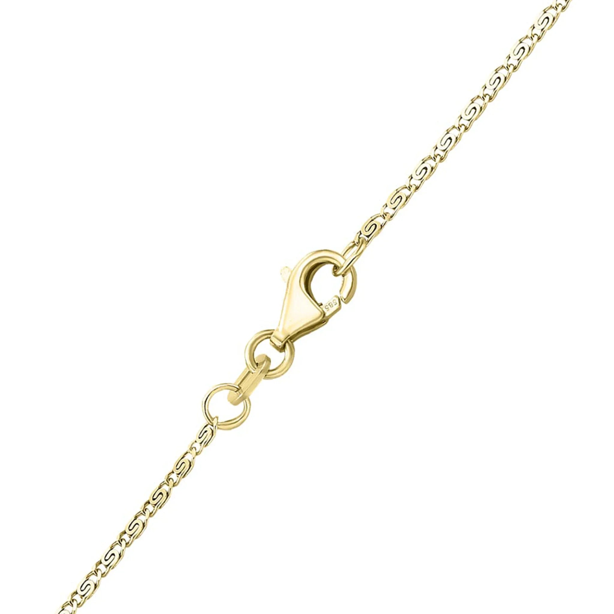 S-Panzerkette Damen 585 Gelbgold 1,3mm