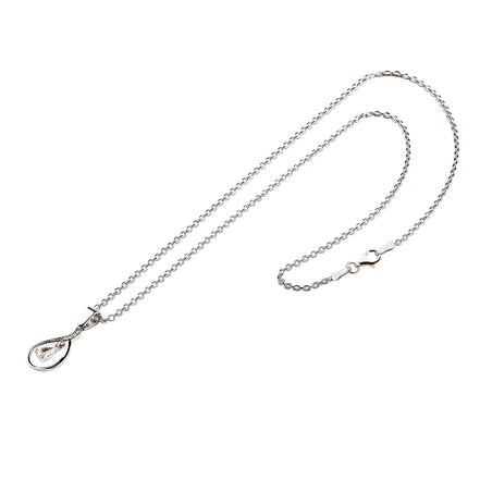 Silber Tropfen Herzanhänger