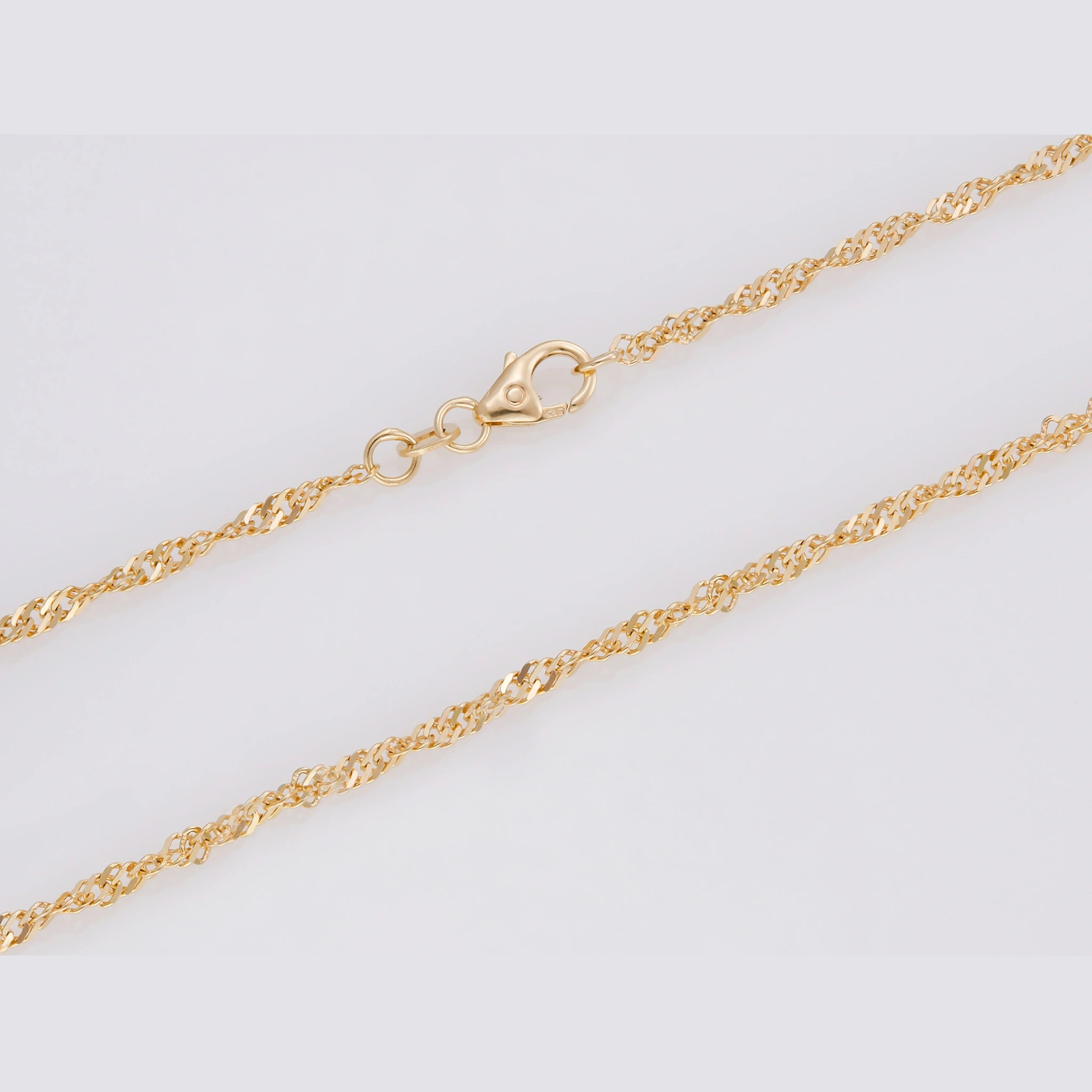 Singapurkette 585 Gelbgold