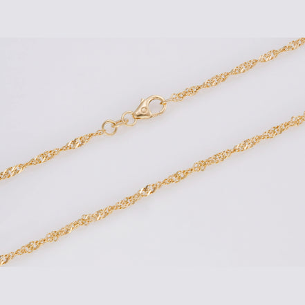 Singapurkette 585 Gelbgold