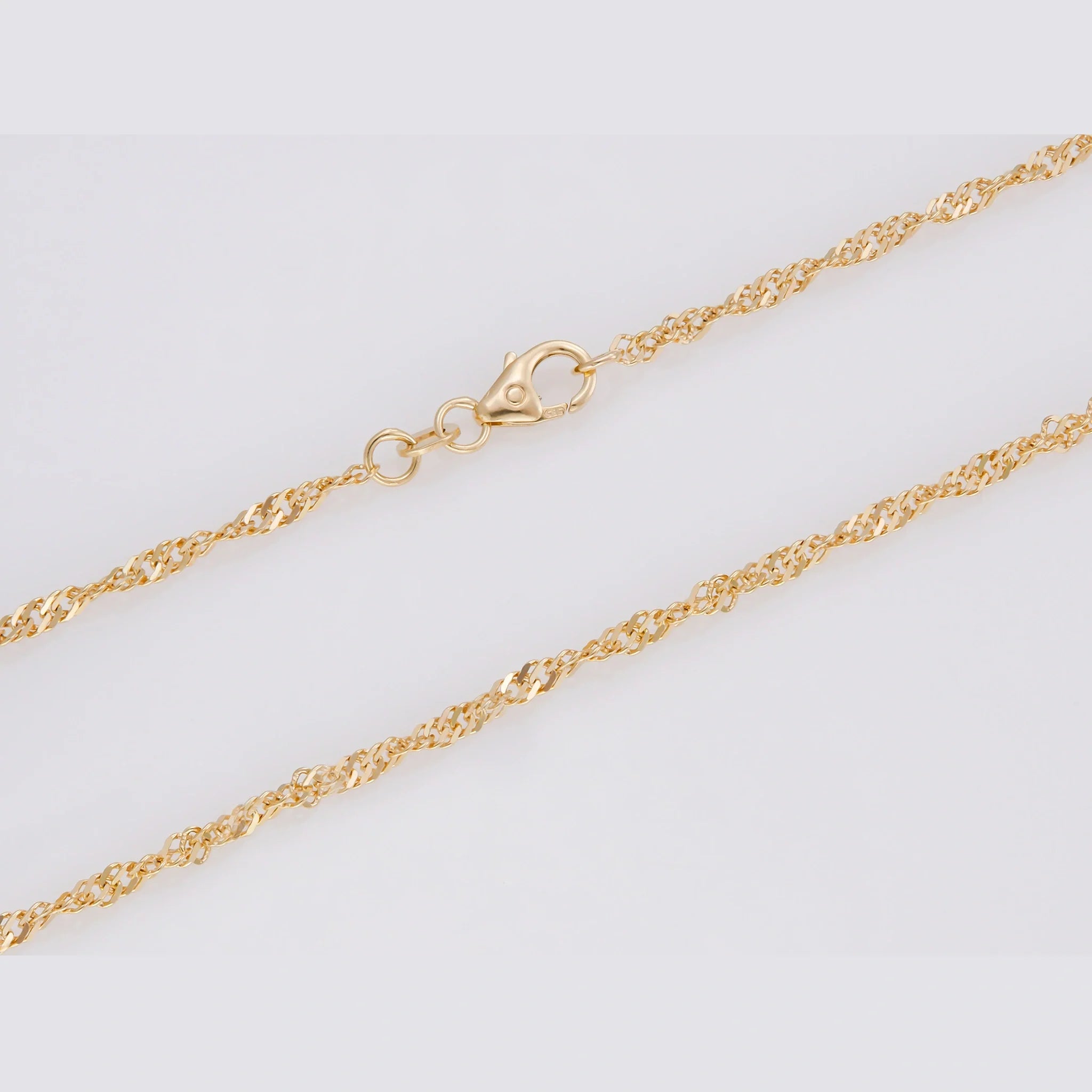 Singapurkette Herren 585 Gelbgold