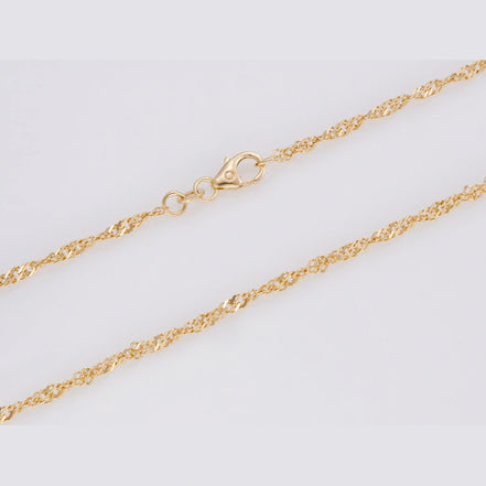 Singapurkette Damen 585 Gelbgold